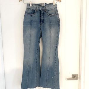 Revice Star Flare Denim Distressed Jeans
